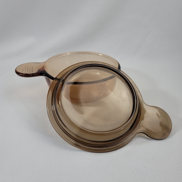 Corningware Visions Amber Glass V-150-B Grab-It Bowl - Picture 1 of 15
